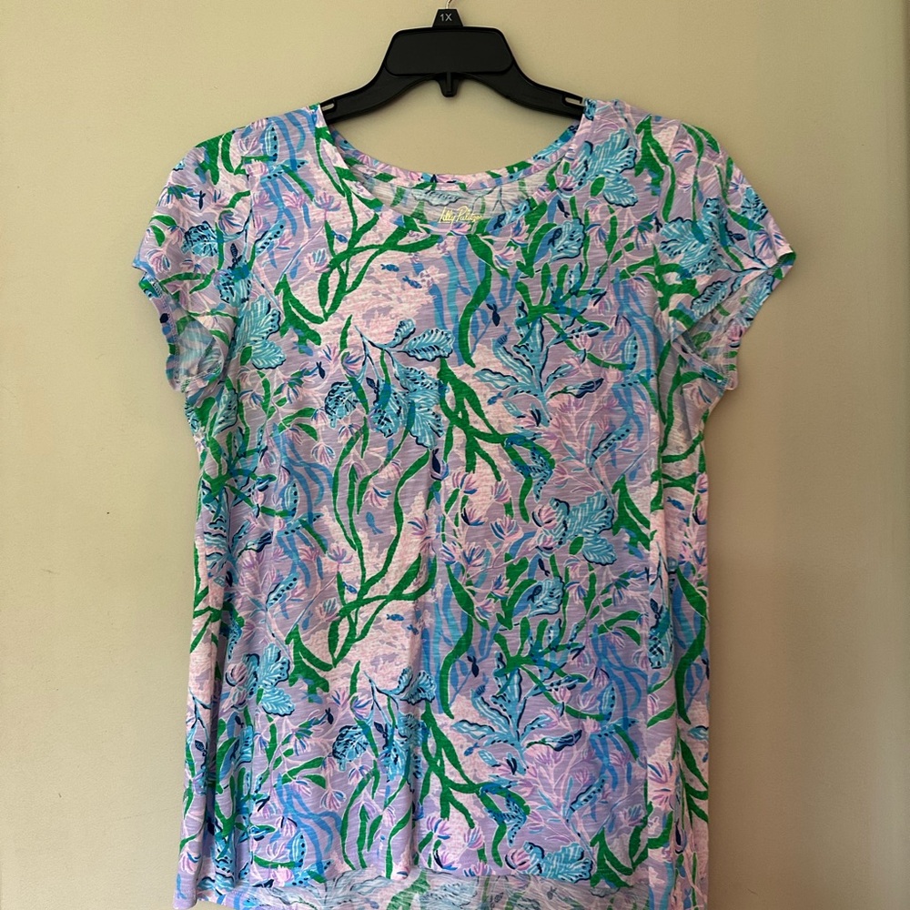 Lilly Pulitzer seacret escape scoop neck Etta top
